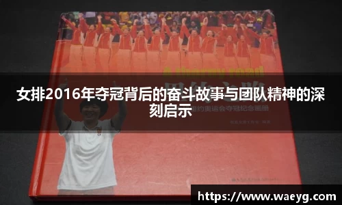 女排2016年夺冠背后的奋斗故事与团队精神的深刻启示